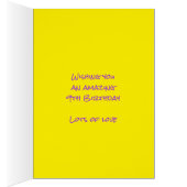 9th birthday custom name yellow pink pixel game cards (Inside (Right))