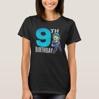 9th Birthday Cyclist Boy Bmx Bike Cycling Cyclist T-Shirt