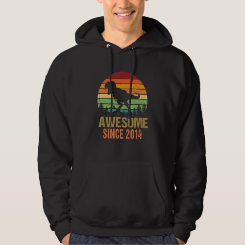 9th Birthday Dinosaur 9 Year Old Boys Awesome Sinc Hoodie