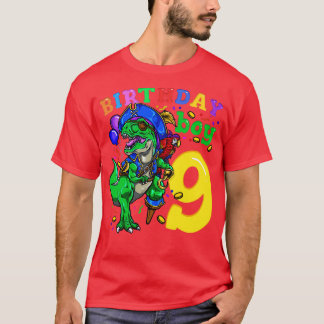 9th Birthday Dinosaur Pirate T-Shirt