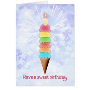 9th Birthday Giant Ice Cream Cards