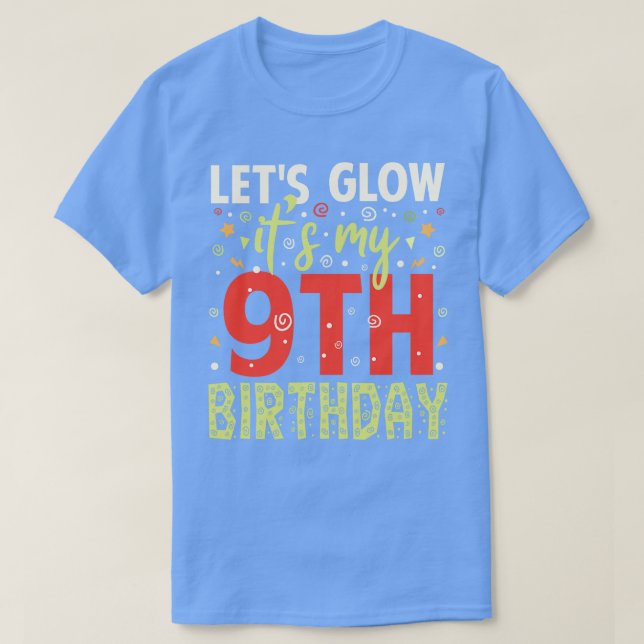 9th Birthday Gift For Kids Boys Girls T-Shirt (Design Front)