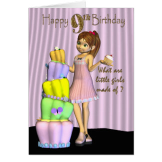 Happy 9th Birthday Cards | Zazzle