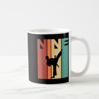 9th Birthday Karate Taekwondo Theme 9 Year Old Coffee Mug