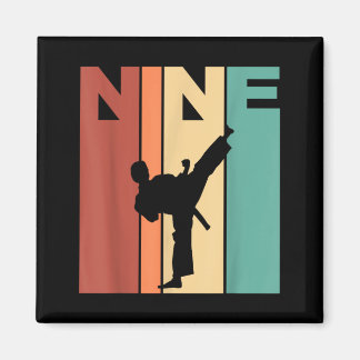 9th Birthday Karate Taekwondo Theme 9 Year Old Magnet