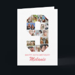 9th Birthday Number 9 Photo Collage Personalized Card<br><div class="desc">Celebrate your child's momentous 9th Birthday with this cute card. It's a personalized photo collage birthday card that allows you to create a truly unique and memorable design. This customizable template lets you insert your own cherished photos, capturing the precious moments of your children's year. This custom card is perfect...</div>