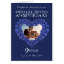 9th blue Lapis Lazuli wedding anniversary card