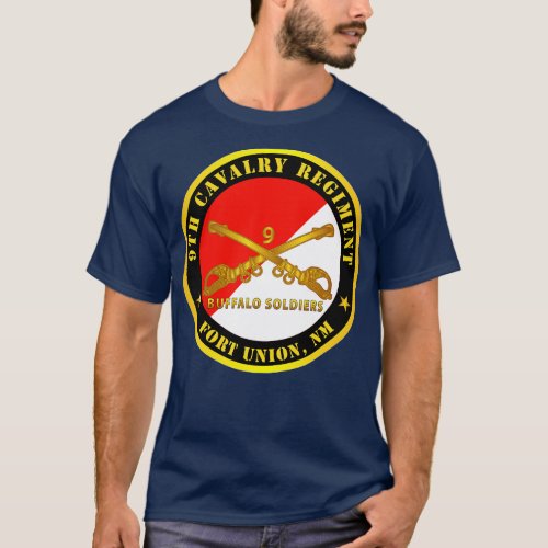 9th Cavalry Regiment Fort Union NM Buffalo Soldier T_Shirt