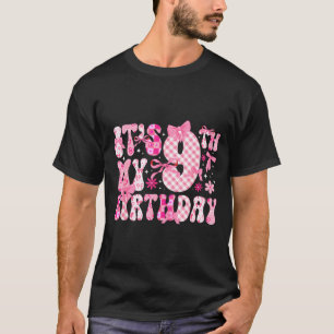9th Coquette Themed Birthday Nine Year Old Girl Co T-Shirt