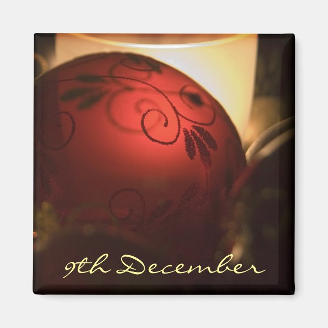 9th December • Bauble • Magnet (Front)