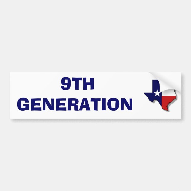 9TH GENERATION BUMPER STICKER (Front)