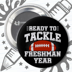 9th Grade Football Ready To Tackle Back to School Button