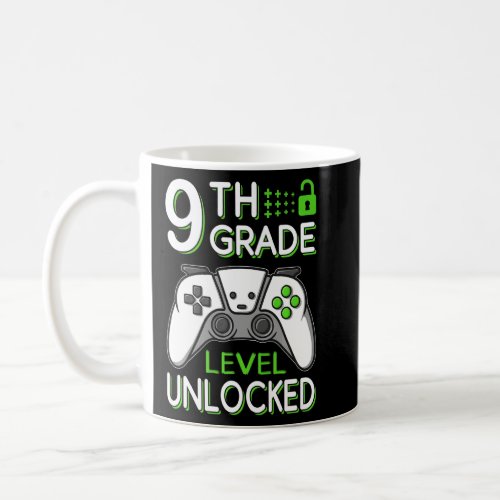 9th Grade Level Unlocked VideoGame Gamer Back to S Coffee Mug