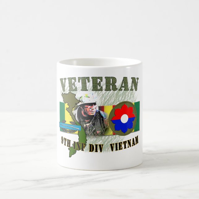 9th Inf Div-Vietnam (w/CIB) Coffee Mug (Center)