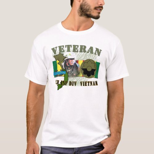 9th Inf Div _ Vietnam wCIB T_Shirt