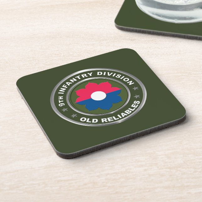 9th Infantry Division Beverage Coaster (Left Side)