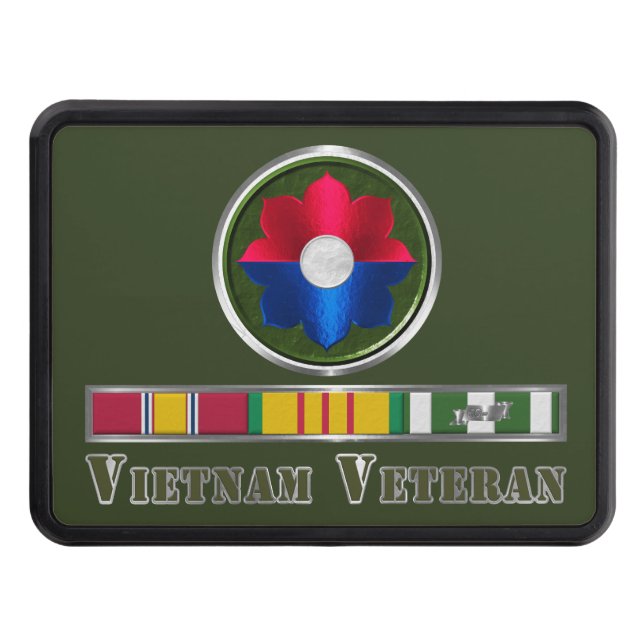 9th Infantry Division Customized Shield  Hitch Cover (Front)
