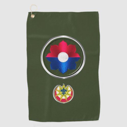 9th Infantry Division Golf Towel