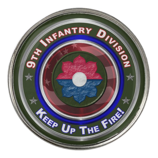 9th Infantry Division-Old Reliables Golf Ball Marker (Front)