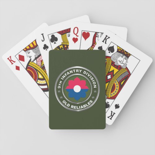9th Infantry Division  Poker Cards
