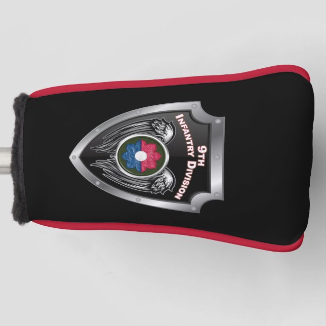 9th Infantry Division Shield Golf Head Cover (Front)