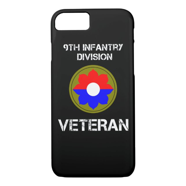 9th Infantry Division Veteran Case-Mate iPhone Case (Back)