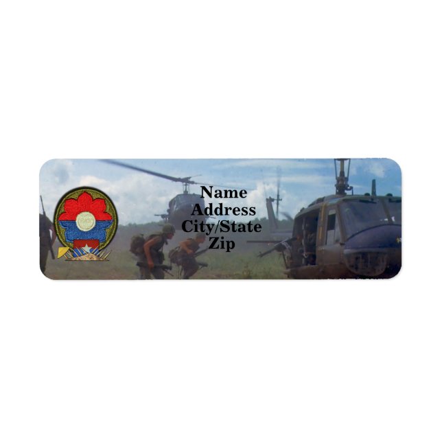 9th Infantry Division vietnam nam war veterans Label (Front)