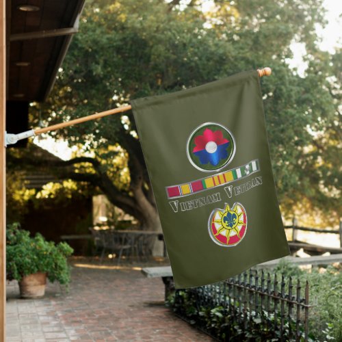 9th   Infantry Division Vietnam Veteran House Flag