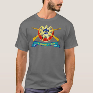 9th Infantry Division w Br DUI Ribbon X T-Shirt