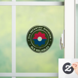9th Infantry Division Window Cling