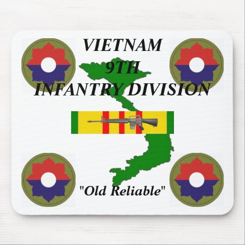 9th Infantry Vietnam Mousepad 1w