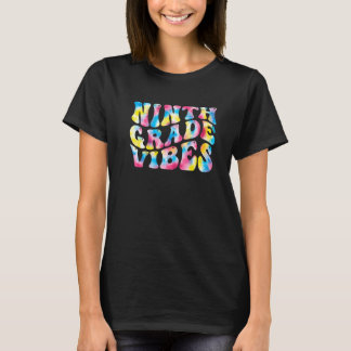 9th ninth grade vibes teacher Back To School Retro T-Shirt