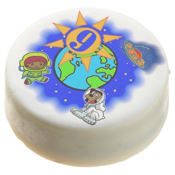 9th Outer Space Birthday Dipped Oreos by kids_birthdays at Zazzle