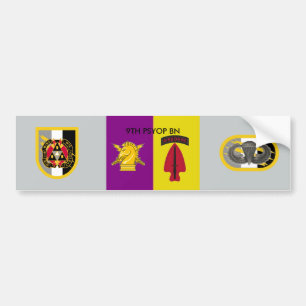 9TH PSYOP BATTALION BUMPER STICKER