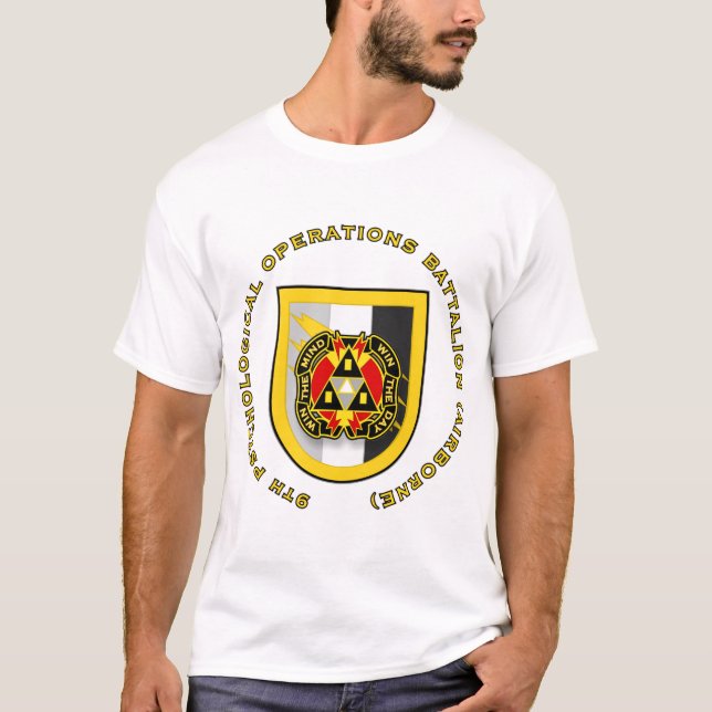 9th PsyOps Bn - Airborne T-Shirt (Front)