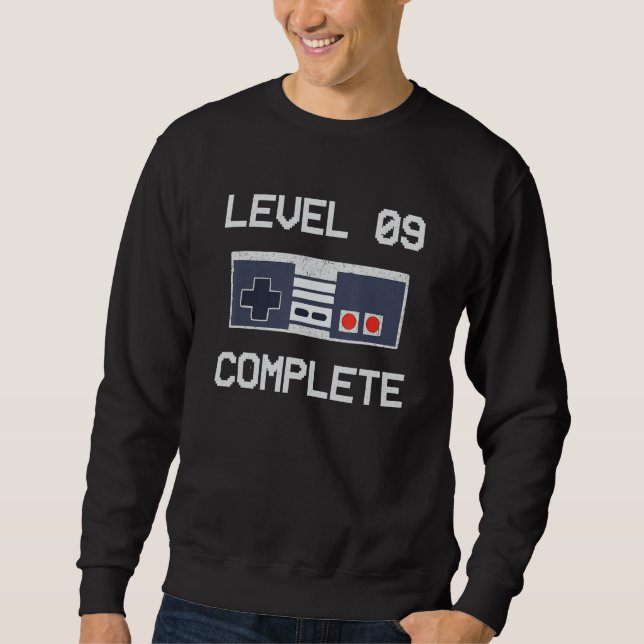 9th Wedding Anniversary 9 Year Him & Her Level 9 C Sweatshirt (Front)