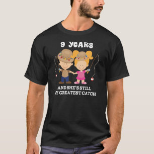 9th Wedding Anniversary Funny Gift For Him T-Shirt