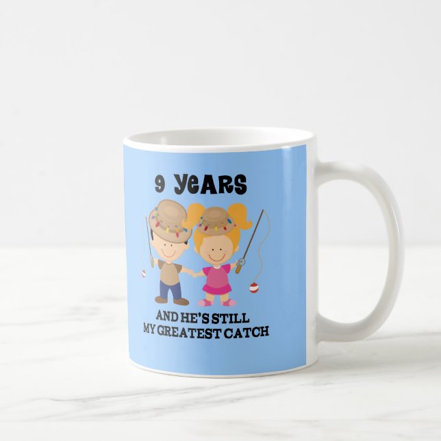 9th Wedding Anniversary Gift For Her Coffee Mug (Right)