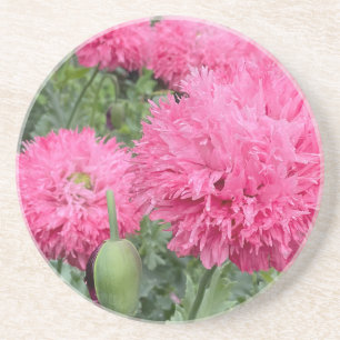 9th Wedding Anniversary, Poppy Coaster