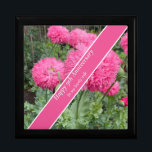 9th Wedding Anniversary, Poppy Gift Box<br><div class="desc">This gorgeous gift box is perfect to hold a special gift for a wife, husband or a couple’s ninth wedding anniversary. It features pink Pom Pom Poppies, Poppies being the flower alternative for this anniversary. The text is editable to make it truly personal ideal to team with a coordinated anniversary...</div>