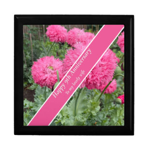 9th Wedding Anniversary, Poppy Gift Box