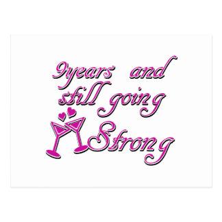 9th Anniversary Wedding Postcards Zazzle 9th Wedding Anniversary Postcard