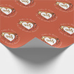 9th Wedding Anniversary Terracotta Heart Medallion Wrapping Paper<br><div class="desc">Doesn't this make a bold and pleasant impression in honor of your/their 9th wedding anniversary in terracotta and a heart emblem and all.</div>