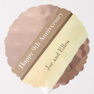 9th Wedding Anniversary, Willow and Copper Balloon