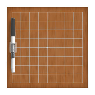 9x9 Goban with White Lines Customizable Dry Erase Board