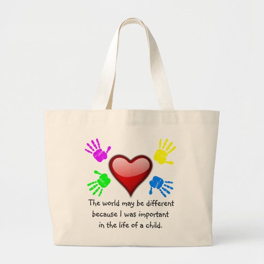 A0001. I Made a Difference in the Life.Bag.2 Large Tote Bag