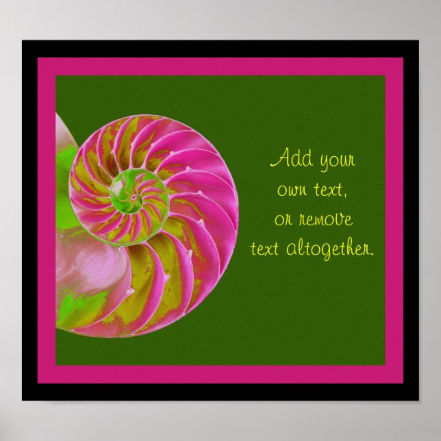 A001 Chambered Nautilus - Customizable Poster (Front)