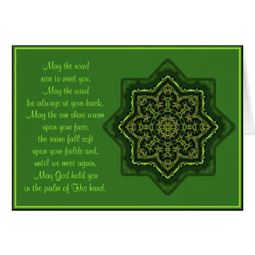 A035 Celtic Mandala Blessing Card2_May the Road
