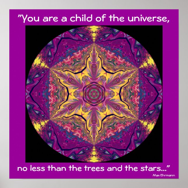 A04 "Child of the Universe" - Desiderata Poster.2 Poster (Front)