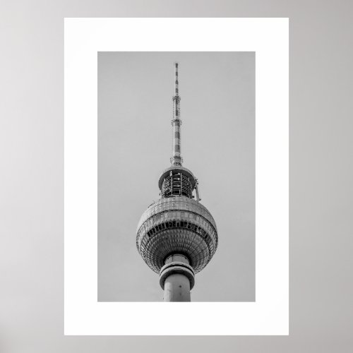 A0 Size Berliner Fernsehturm Poster